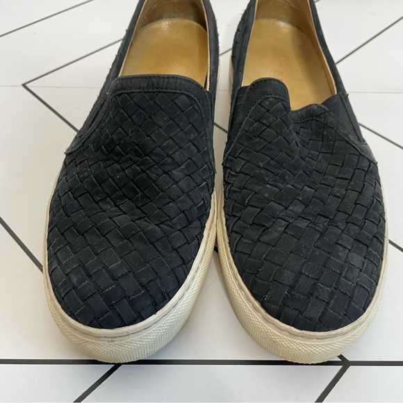 M. Gemi | Cerchio Woven Suede Slip on Sneaker Black Size 39 - Picture 5 of 15
